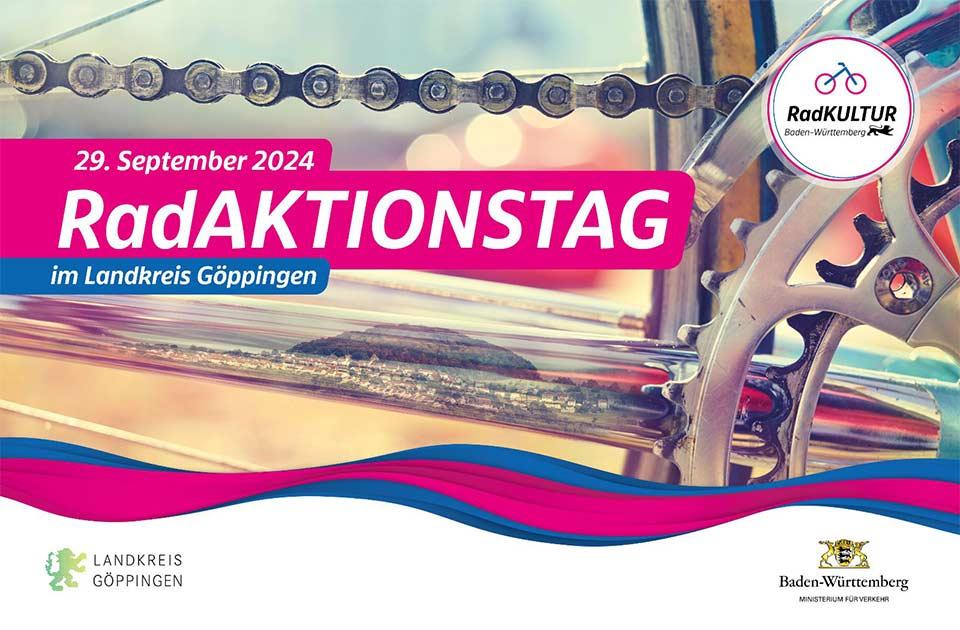 Flyer zum Radaktionstag am 29. September 2024 im Landkreis Göppingen