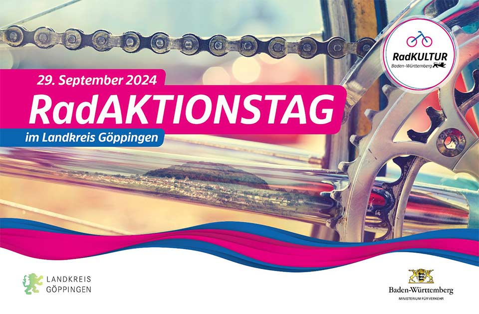 Flyer zum RadAKTIONSTAG 2024 im Landkreis Göppingen