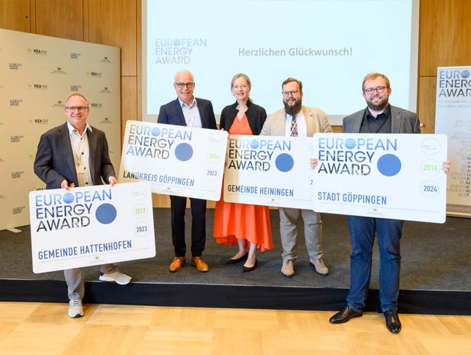 European Energy Award Landkreis Göppingen Preisverleihung. Quelle: KEA-BW/Martin Stollberg